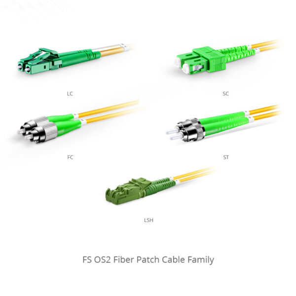 LC UPC to SC APC, Duplex, 2 Fibers, Single Mode (OS2), Riser (OFNR), 2.0mm, Tight-Buffered, Yellow - Image 6