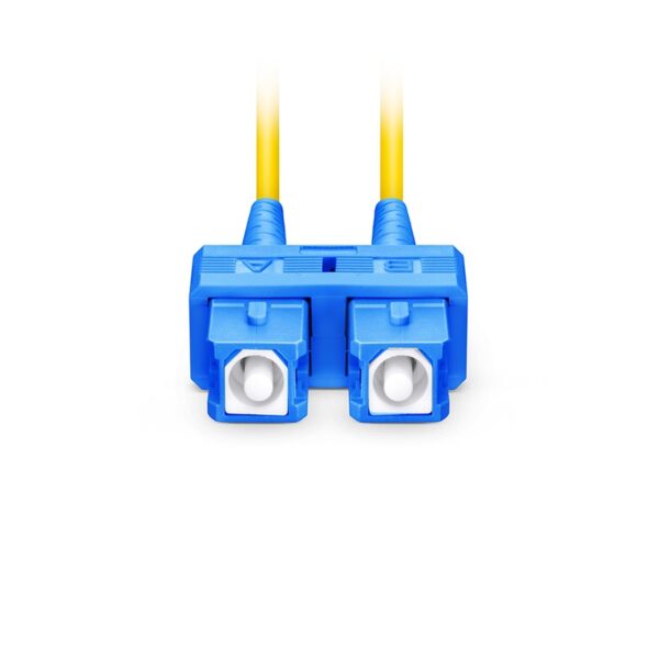 SC UPC to SC UPC, Duplex, 2 Fibers, Single Mode (OS2), Riser (OFNR), 2.0mm, Tight-Buffered, Yellow - Image 5