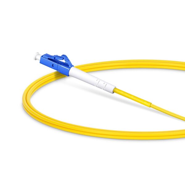 LC UPC to LC UPC, Simplex, 1 Fiber, Single Mode (OS2), Riser (OFNR), 2.0mm, Tight-Buffered, Yellow - Image 3