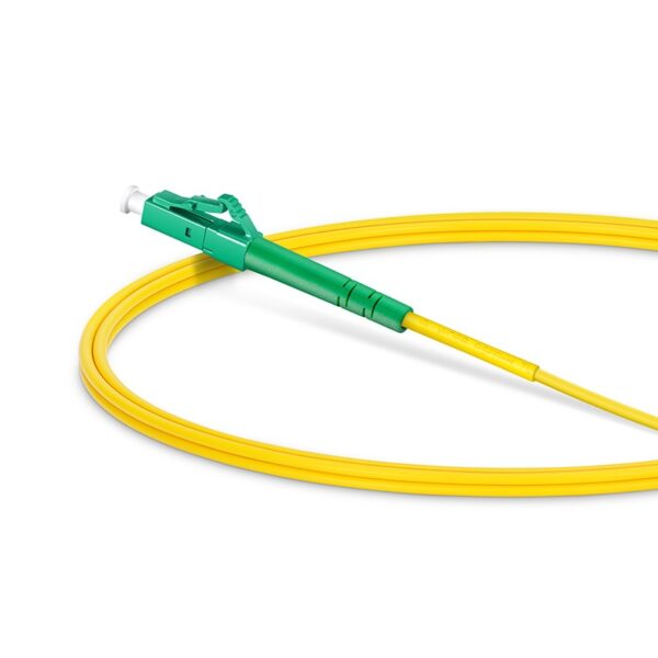 LC APC to SC APC, Simplex, 1 Fiber, Single Mode (OS2), Riser (OFNR), 2.0mm, Tight-Buffered, Yellow - Image 6