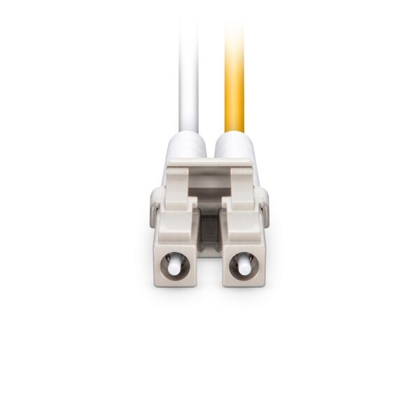 LC UPC to LC UPC, Duplex, 2 Fibers, Multimode (OM3), Riser (OFNR), 2.0mm, Tight-Buffered, Aqua - Image 4