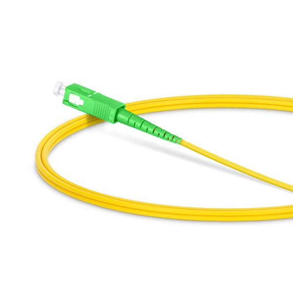 LC UPC to SC APC, Simplex, 1 Fiber, Single Mode (OS2), Riser (OFNR), 2.0mm, Tight-Buffered, Yellow - Image 4