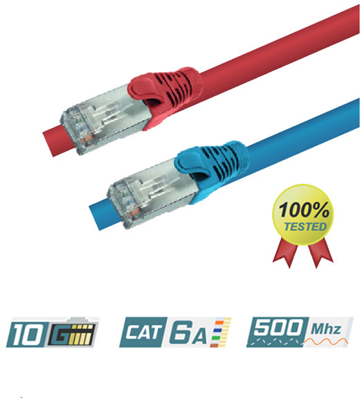 Cat.6A Copper Patch Cord | S/FTP, AWG 28