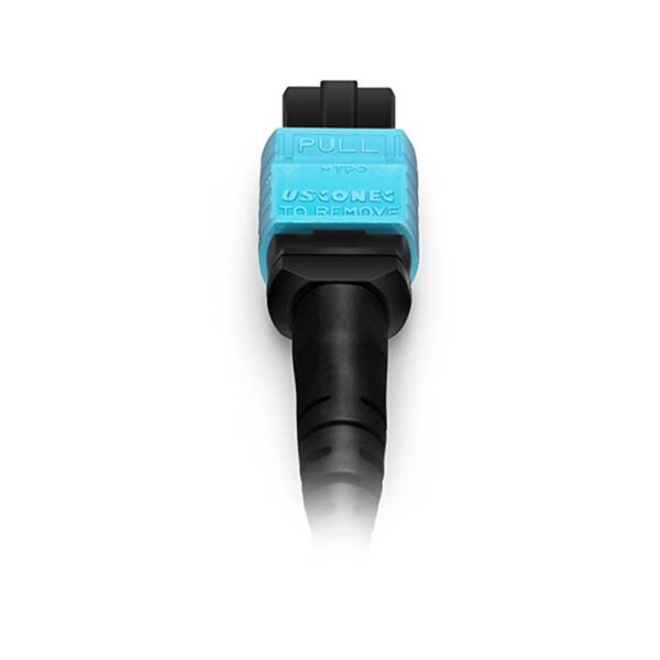 5m (16ft) MTP® Jumper, MTP®-12 UPC (Female) to MTP®-12 UPC (Female), 12 Fibers, Multimode (OM4), Plenum (OFNP), 0.35dB Max, Type A, Magenta - Image 2