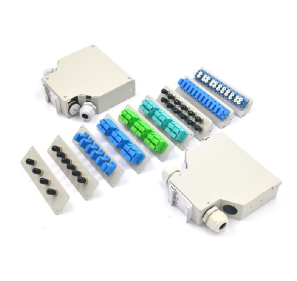 DIN Rail Fiber Optic Terminal Box (6 port SC Duplex) - Image 2